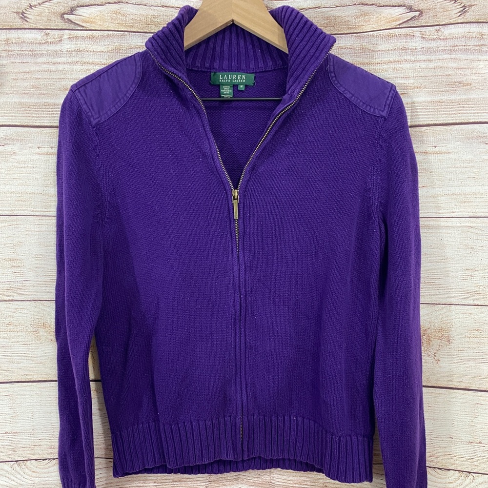 Ralph Lauren zip up sweater. Size S